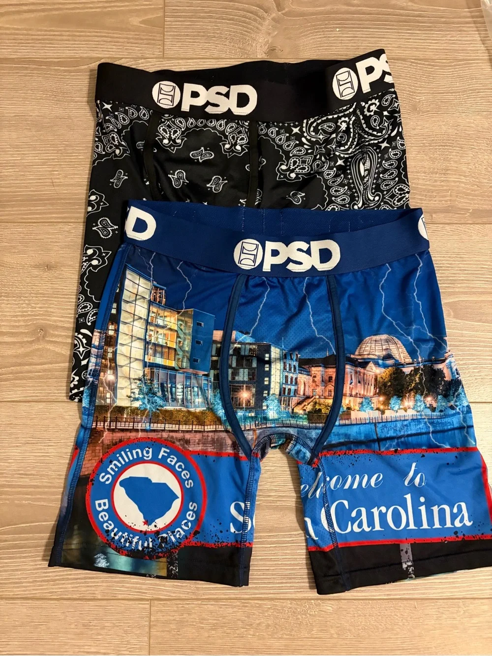 PSD lot of 7 pairs of Men’s Leopard Print Boxer Briefs